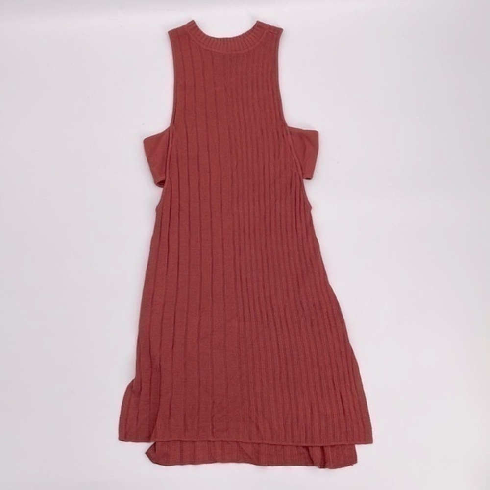 NWT Guess rust color high collar sleeveless knit mini dress XXS